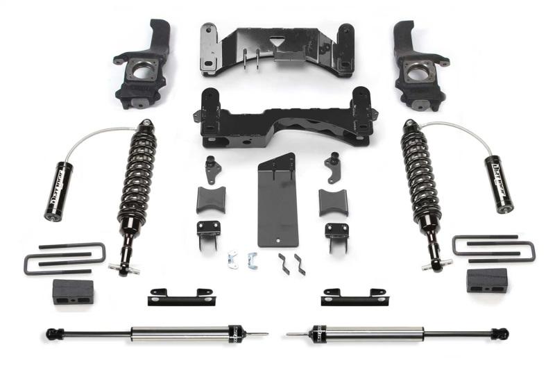 Fabtech 16-19 Toyota Tundra TRD PRO 4WD 4in Perf. System w/DL 2.5 Resi Coilovers & Rear DL Shocks K7078DL Main Image