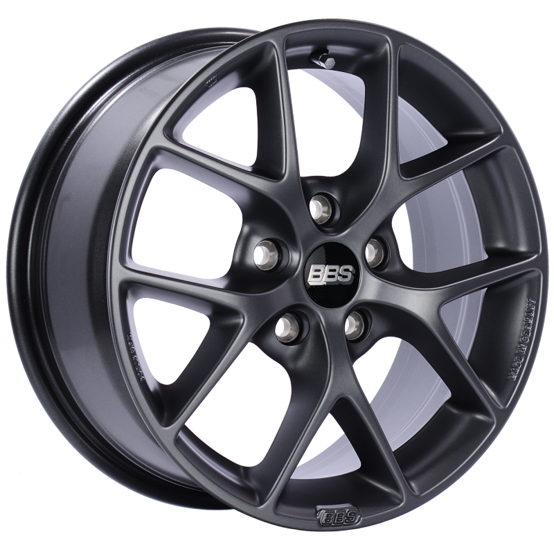 BBS SR 16x7 5x108 ET45 Satin Grey Wheel -70mm PFS/Clip Required SR012SG Main Image