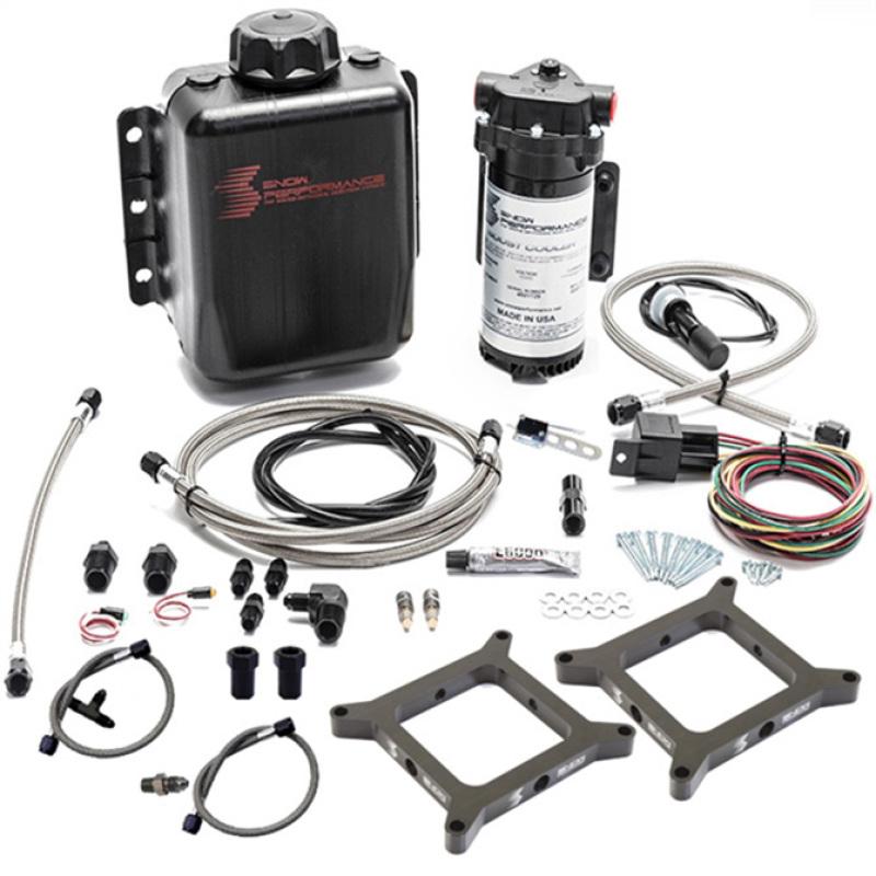 Snow Performance Stage 1 Dual Carb (N/A or Forced Induction) Water Injection Kit w/SS Braided Line SNO-202-BRD Main Image