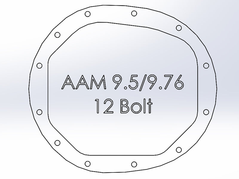 aFe Street Series Rear Differential Cover Raw 14-19 Chevrolet Silverado V8 4.3L / 5.3L / 6.2L 46-71120A