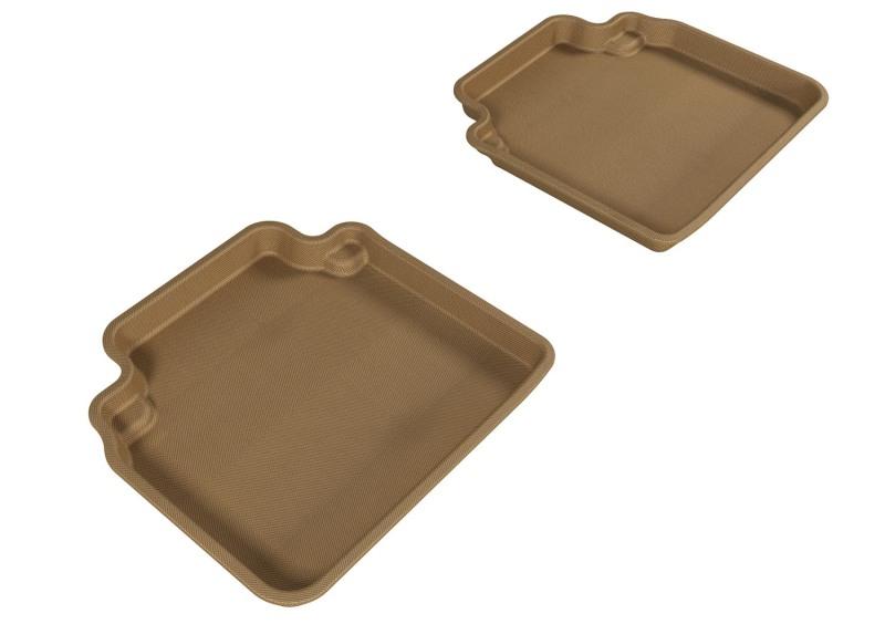 3D MAXpider 2008-2012 Honda Accord Kagu 2nd Row Floormats - Tan L1HD00821502 Main Image