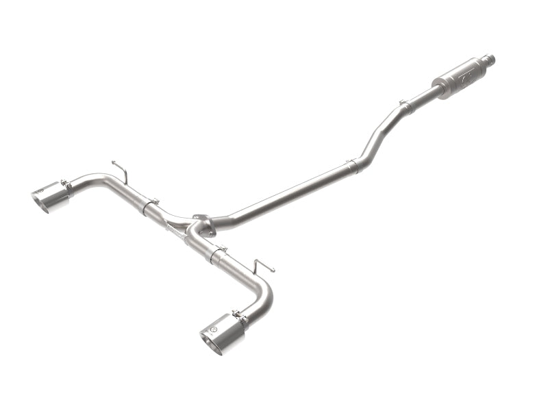 aFe Takeda 2-1/2in 304 SS Cat-Back Exhaust w/ Polished Tips 14-18 Mazda 3 L4 2.0L/2.5L 49-37015-P