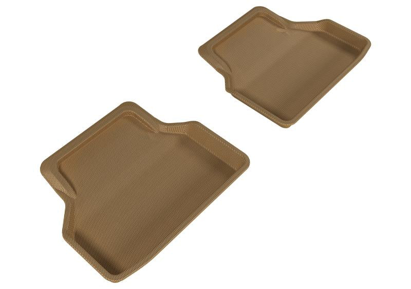 3D MAXpider 2004-2010 BMW 5 Series E60 Kagu 2nd Row Floormats - Tan L1BM05021502 Main Image