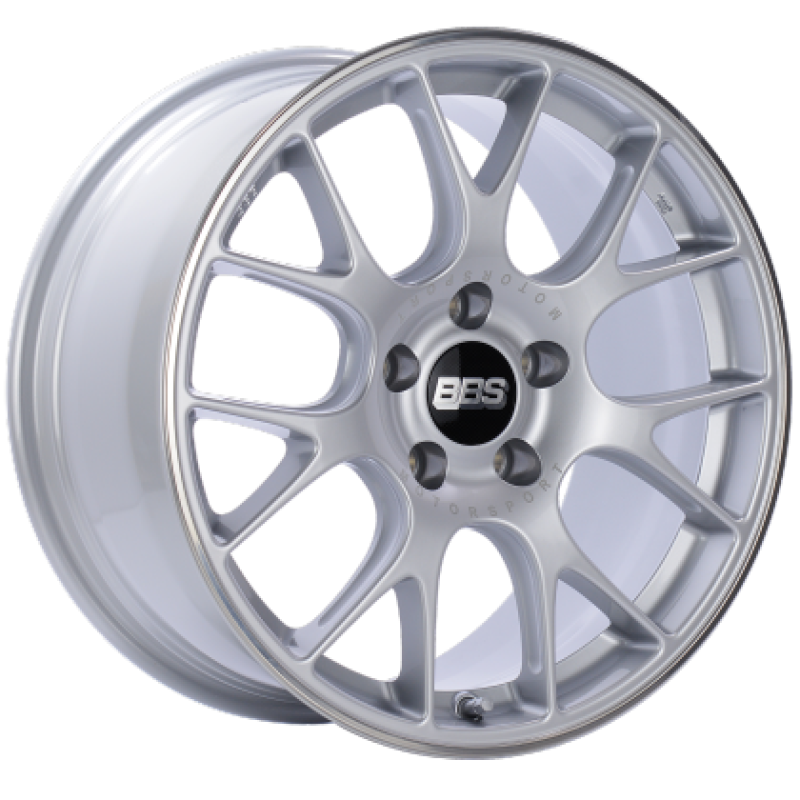 BBS CH-R 19x9.5 5x112 ET45 Brilliant Silver Polished Rim Protector Wheel -82mm PFS/Clip Required CH123SPO