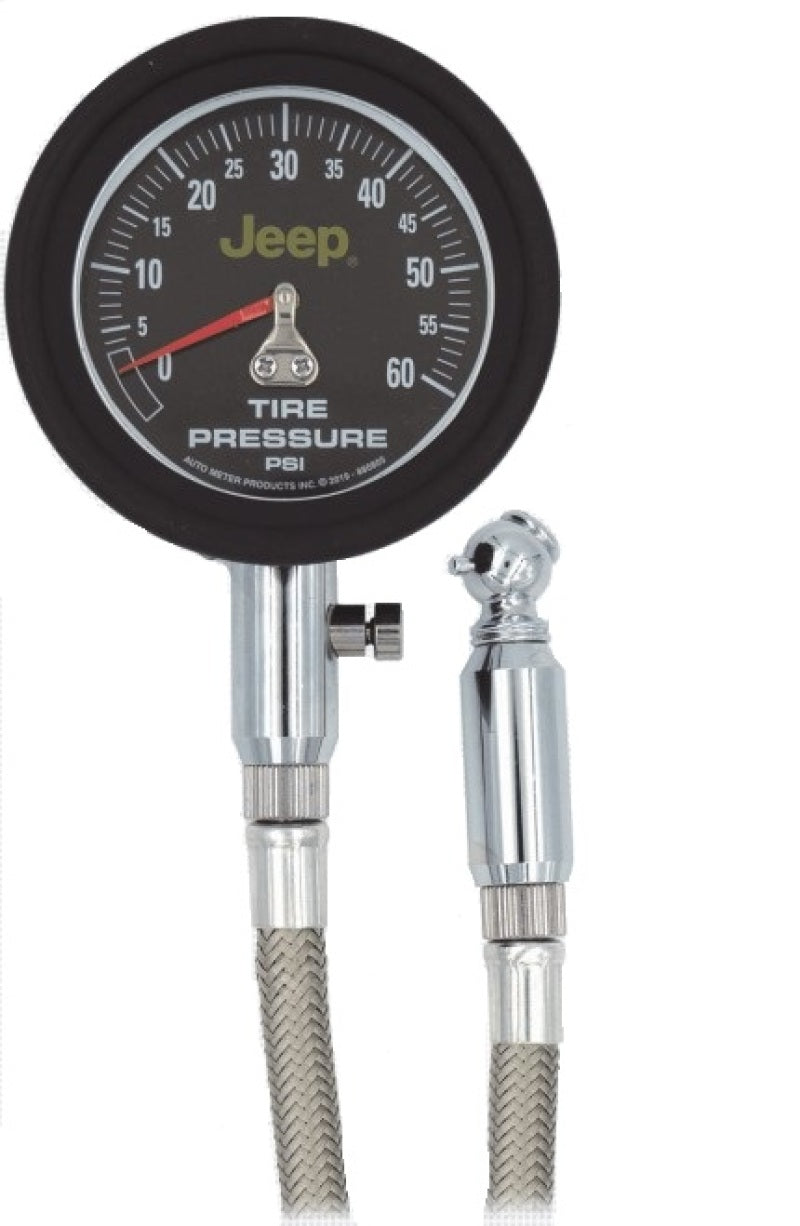 Autometer JEEP 0-60 PSI Analog Tire Pressure Gauge 880805