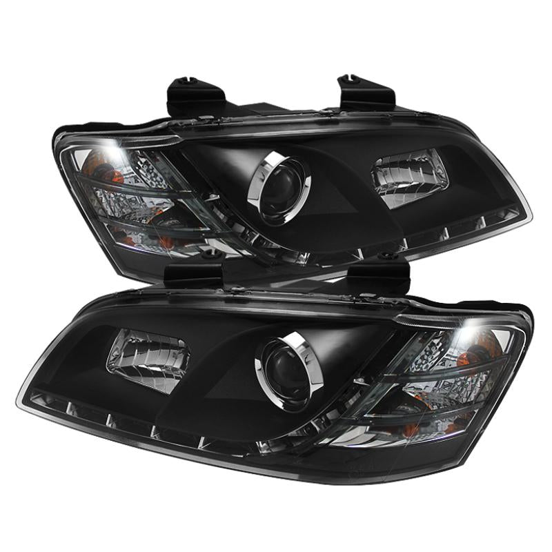 Spyder Pontiac G8 08-09 Projector Headlights DRL Black High H1 Low H7 PRO-YD-PG808-DRL-BK 5011626 Main Image