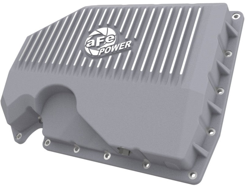 aFe 05-19 VW 1.8L/2.0L w/o Oil Sensor Engine Oil Pan Raw POWER Street Series w/ Machined Fins 46-71240A