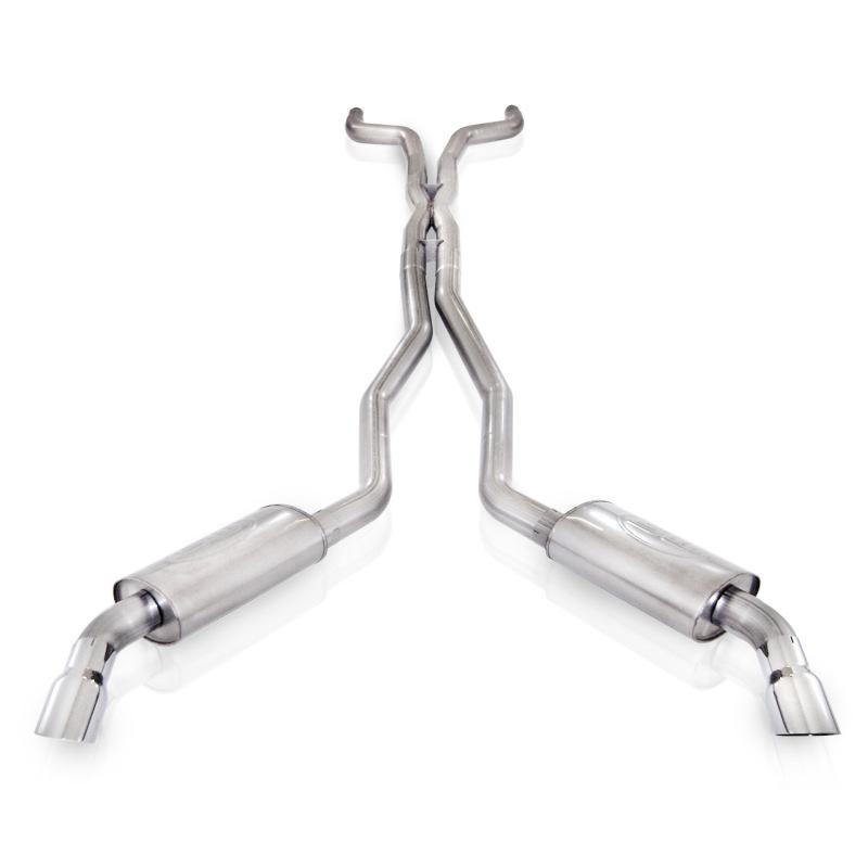 Stainless Works 2010-15 Camaro 6.2L 3in Exhaust X-Pipe Chambered Turbo Mufflers Polished Tips CA10CBC Main Image