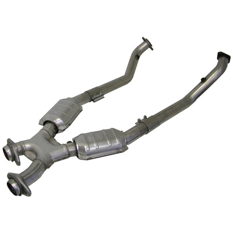 BBK 96-98 Mustang 4.6 GT High Flow X Pipe With Catalytic Converters - 2-1/2 1666 Main Image