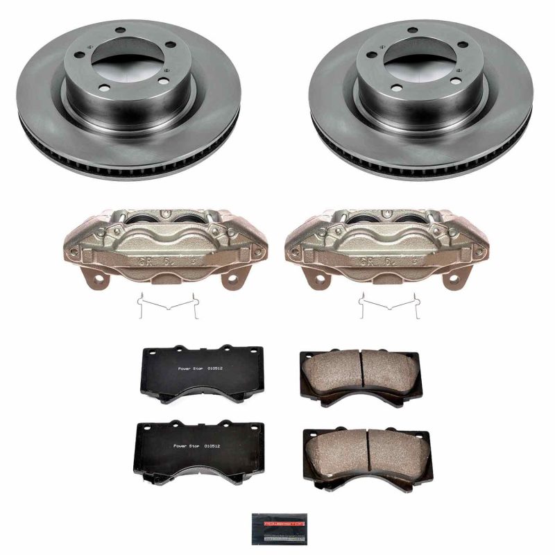 Power Stop 16-19 Toyota Sequoia Front Autospecialty Brake Kit w/Calipers KCOE2952B