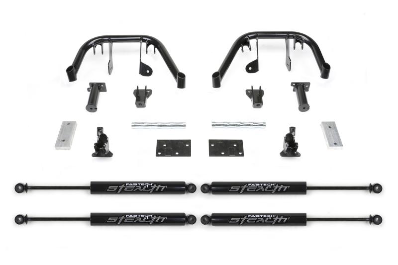 Fabtech 05-07 Ford F250/350 4WD 6in Dual Front Shock System w/Stealth Shocks K2080M Main Image