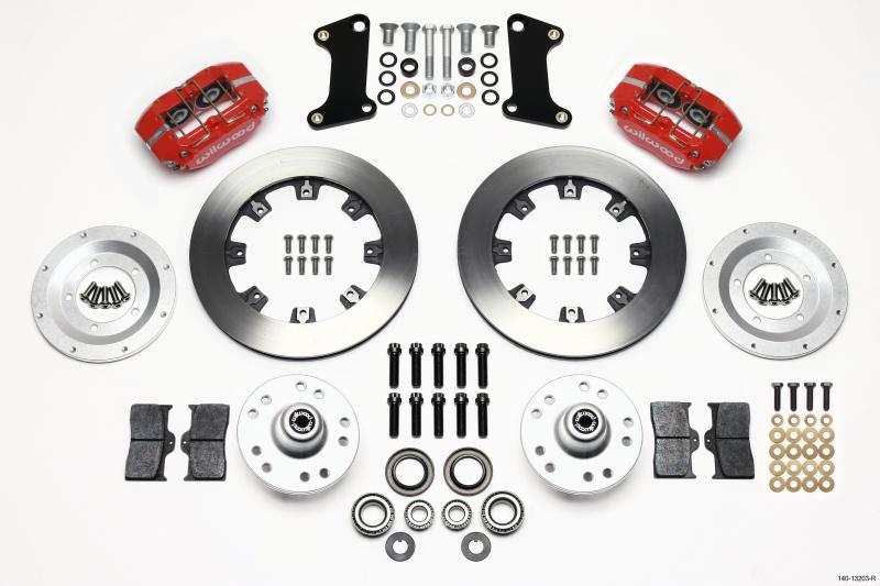 Wilwood Dynapro Dust-Boot Front Kit 12.19in Red 67-69 Camaro 64-72 Nova Chevelle 140-13203-R Main Image