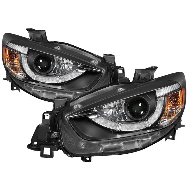 Spyder Mazda CX-5 13-15 Projector Headlights - DRL LED - Black PRO-YD-MCX513-DRL-BK 5083319 Main Image