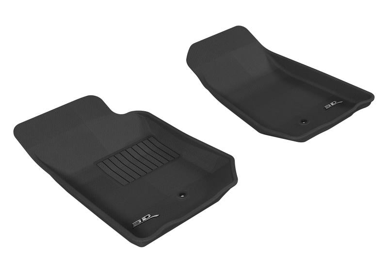 3D MAXpider 2007-2013 Jeep Wrangler JK 2-Door/Unlimited Kagu 1st Row Floormat - Gray L1JP00311501 Main Image