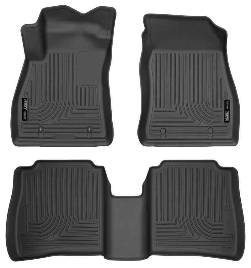 Husky Liners 14-18 Nissan Sentra Weatherbeater Black Front & 2nd Seat Floor Liners 95631 Main Image