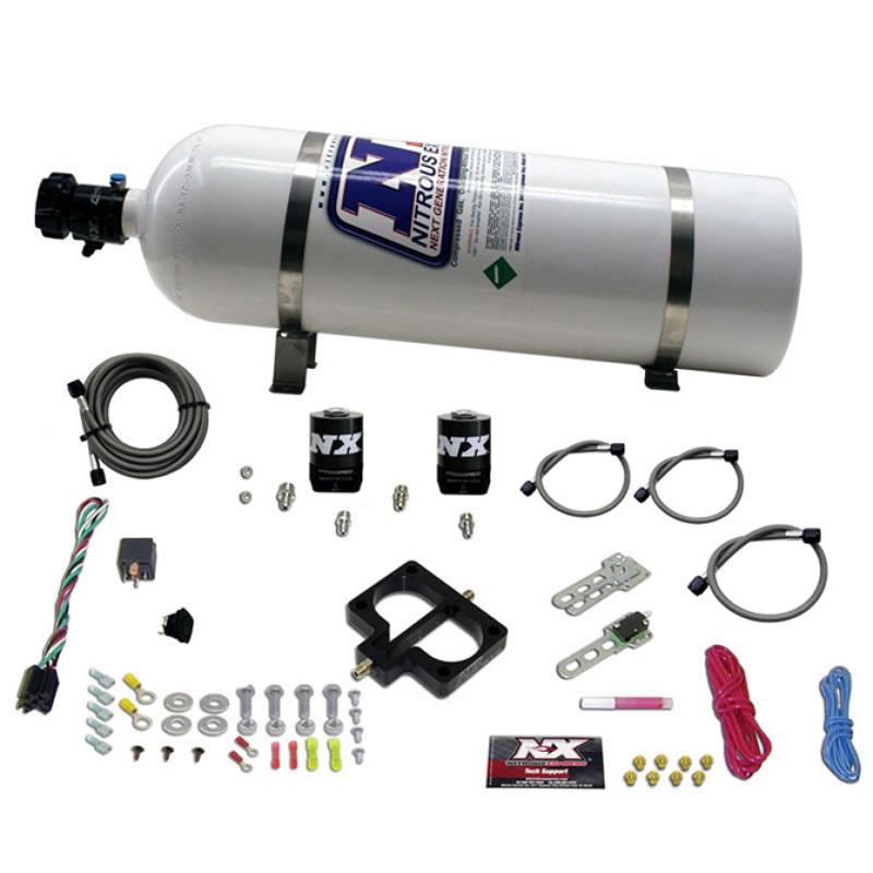 Nitrous Express Dodge TBI (Magnum) Nitrous Plate Kit (Magnum Engine) w/15lb Bottle 20945-15 Main Image