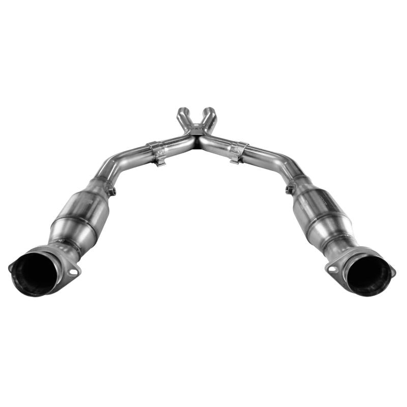 Kooks 05-10 Ford Mustang GT 4.6L 3V Auto/Manual 3in x 2 1/2in OEM Exhaust GREEN Cat X Pipe 11313310 Main Image