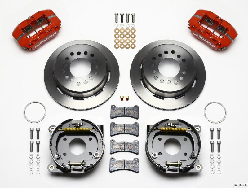 Wilwood Dynapro Low-Profile 11.00in P-Brake Kit - Red AMC 71-74 2.60in Offset 140-11941-R Main Image