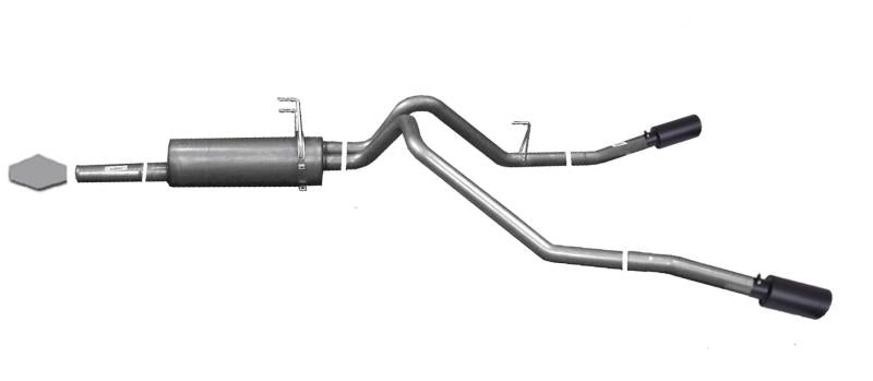 Gibson 03-06 Toyota Tundra SR5 4.7L 2.5in Cat-Back Dual Extreme Exhaust - Black Elite 67500B Main Image