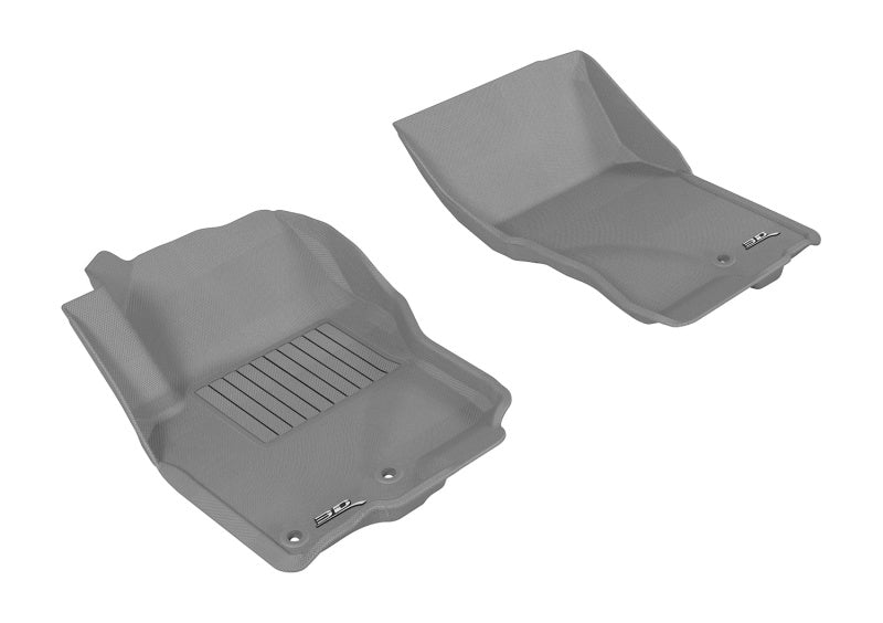 3D MAXpider 2005-2019 Nissan Frontier Crew/King Cab Kagu 1st Row Floormat - Gray L1NS06111501