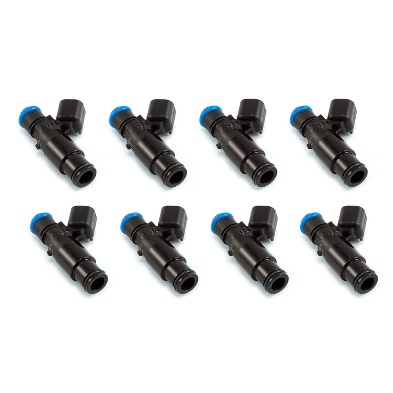 Injector Dynamics 2600-XDS Injectors - 48mm Length - 14mm Top - 14mm Bottom Adapter (Set of 8) 2600.48.14.14B.8