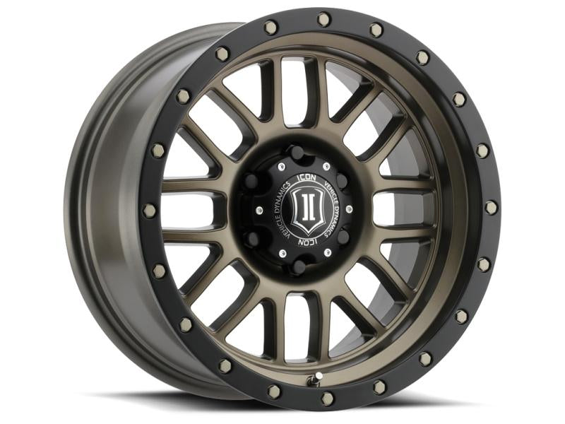 ICON Alpha 17x8.5 5x5 0mm Offset 4.75in BS 71.5mm Bore Bronze Wheel 1217857347BR Main Image