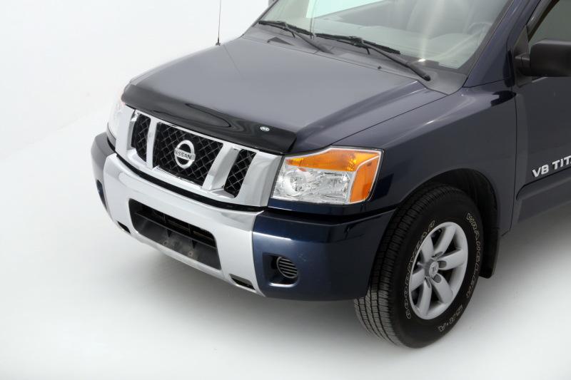 AVS 04-15 Nissan Armada Bugflector Medium Profile Hood Shield - Smoke 23107 Main Image