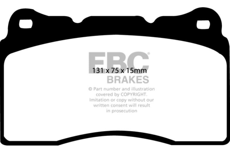 EBC 04-05 Cadillac CTS-V 5.7 Ultimax2 Front Brake Pads UD1050 Main Image