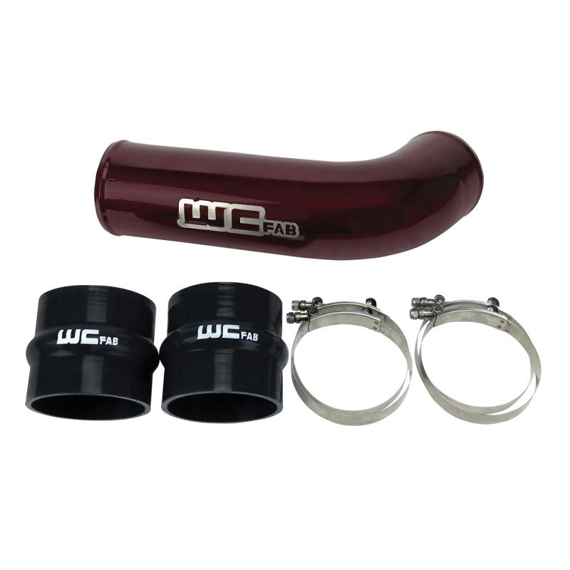 Wehrli 17-19 Chevrolet 6.6L L5P Duramax 4in Intake Pipe (Use w/OEM Air Box) - WCFab Red WCF100709-RED Main Image