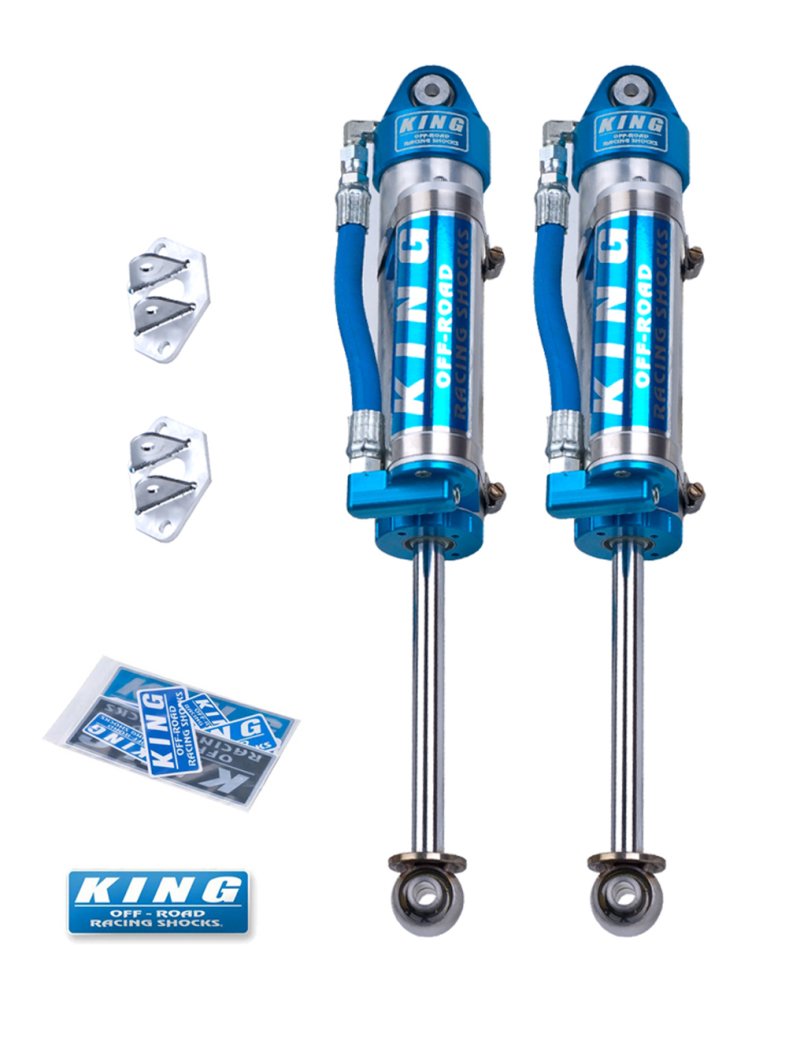 King Shocks 97-06 Jeep Wrangler TJ Rear 2.5 Dia Piggy Hose Reservoir Shock 0-2in Lift (Pair) 25001-161 Main Image