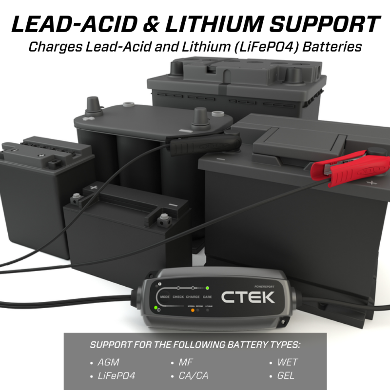 CTEK Battery Charger - CT5 Powersport - 2.3A 40-339