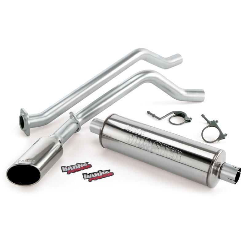 Banks Power 10-11 Chev 6.2L CCSB-1500 Monster Exhaust System - SS Single Exhaust w/ Chrome Tip 48349 Main Image