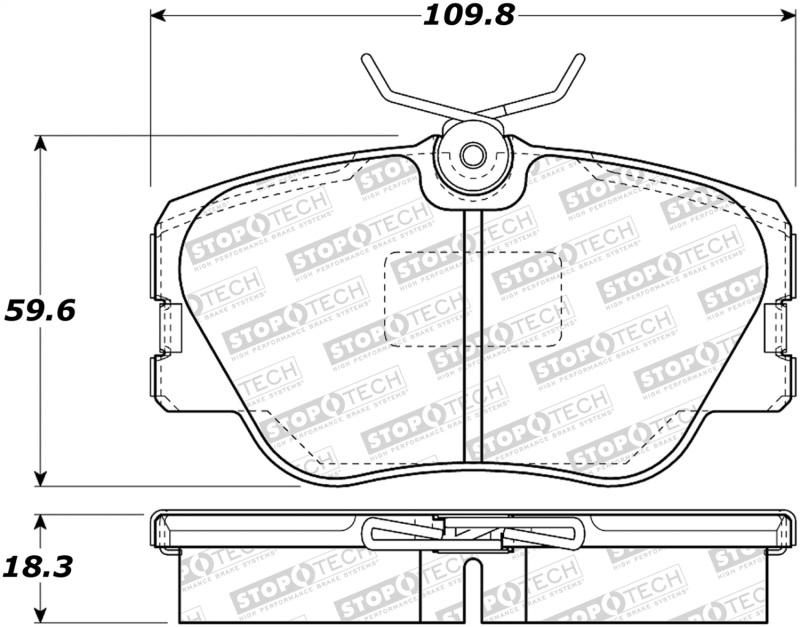 StopTech Street Brake Pads 308.04230 Main Image