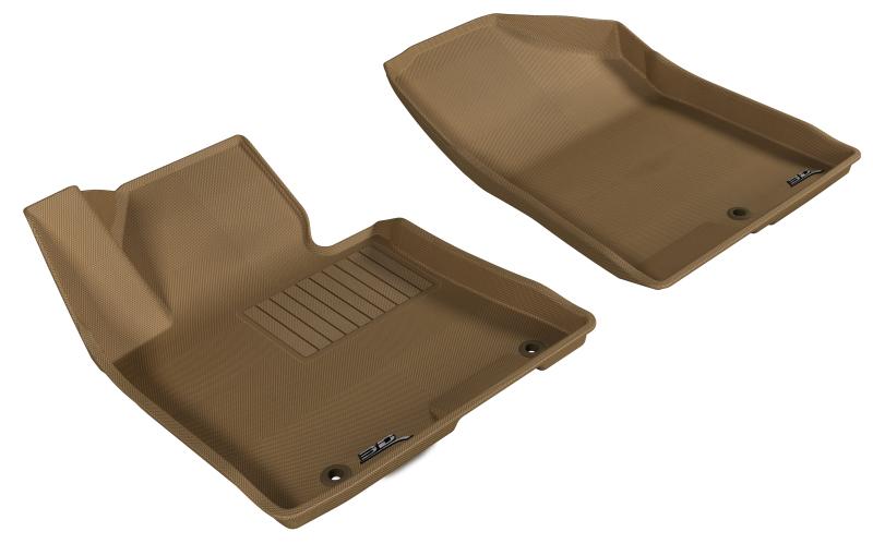3D MAXpider 2013-2017 Hyundai Elantra GT Kagu 1st Row Floormat - Tan L1HY01811502 Main Image
