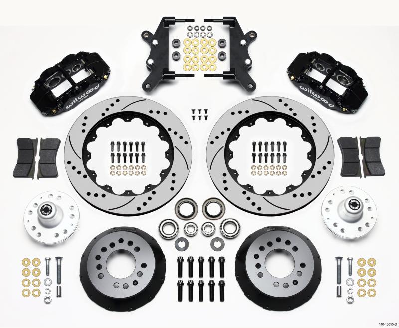 Wilwood Narrow Superlite 6R Front Hub Kit 14.00in Drilled 60-68 Ford / Mercury Full Size / Galaxie 140-13655-D Main Image