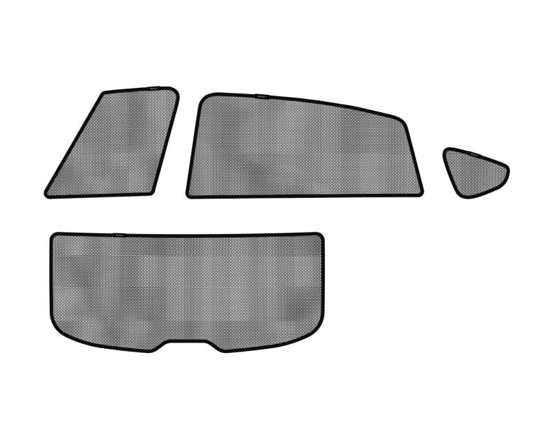 3D MAXpider 2013-2017 Subaru XV Crosstrek Black Sun Shades - Complete Set S1SB0080 Main Image