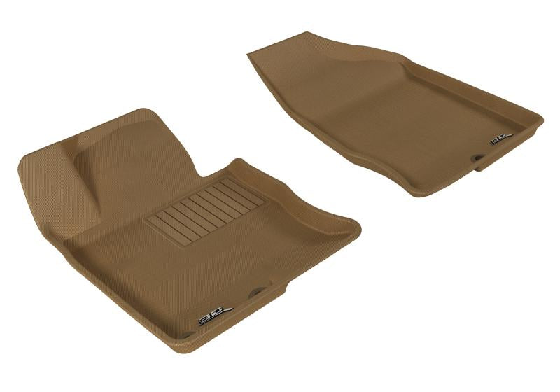 3D MAXpider 2012-2017 Hyundai Azera Kagu 1st Row Floormat - Tan L1HY02611502 Main Image