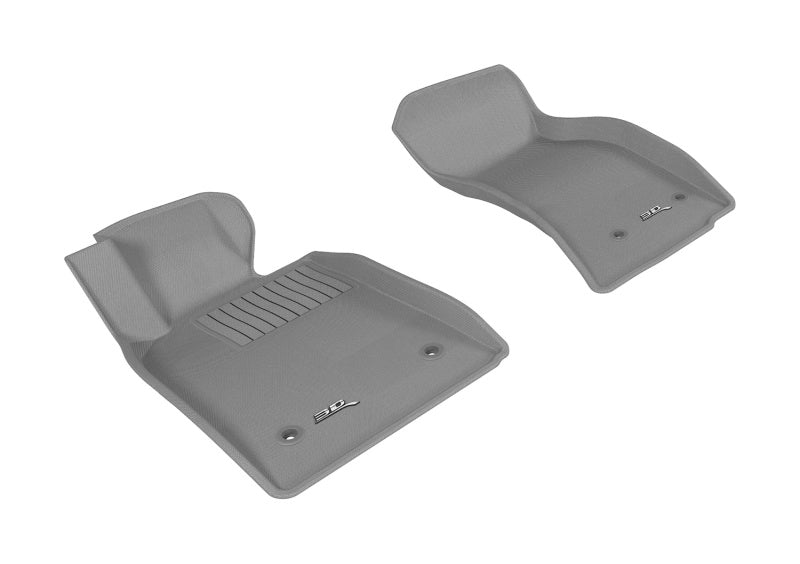 3D MAXpider 2013-2019 Cadillac ATS/ATS-V Kagu 1st Row Floormat - Gray L1CD00611501