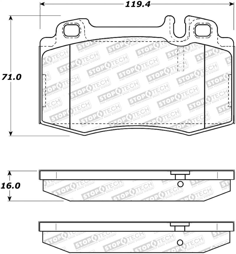 StopTech Street Brake Pads 308.08471 Main Image