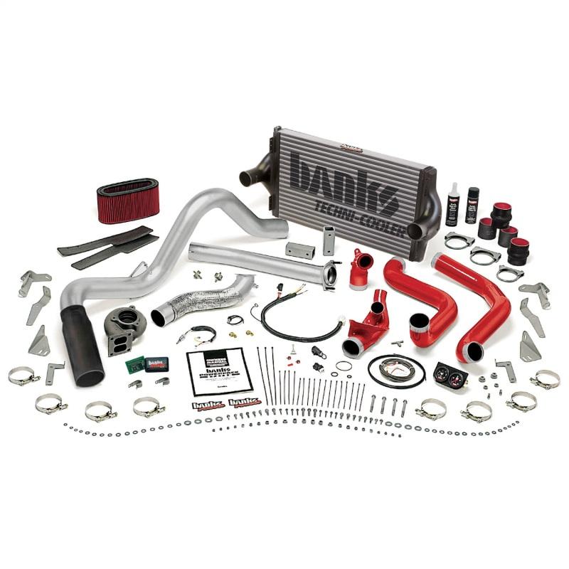 Banks Power 94-95.5 Ford 7.3L Man PowerPack System - SS Single Exhaust w/ Black Tip 48556-B Main Image