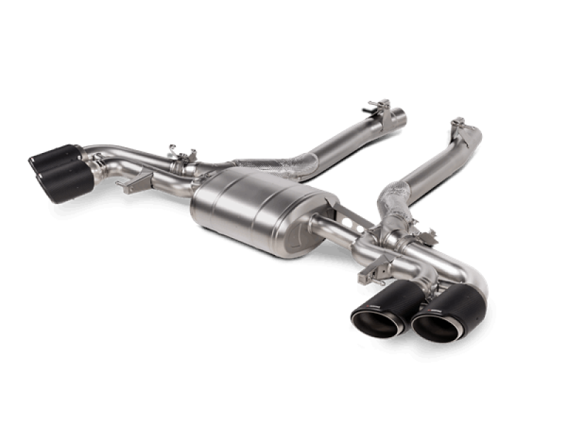 Akrapovic 2020+ BMW X5M (F95)/X6M (F96) Slip-On Line (Titanium) w/Carbon Fiber Titanium Tips S-BM/T/16H