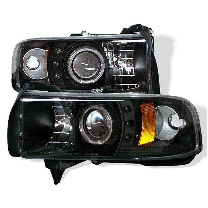 Spyder Dodge Ram 1500 94-01 94-02 Projector Headlights CCFL Halo LED Blk PRO-YD-DR94-CCFL-BK 5010063 Main Image