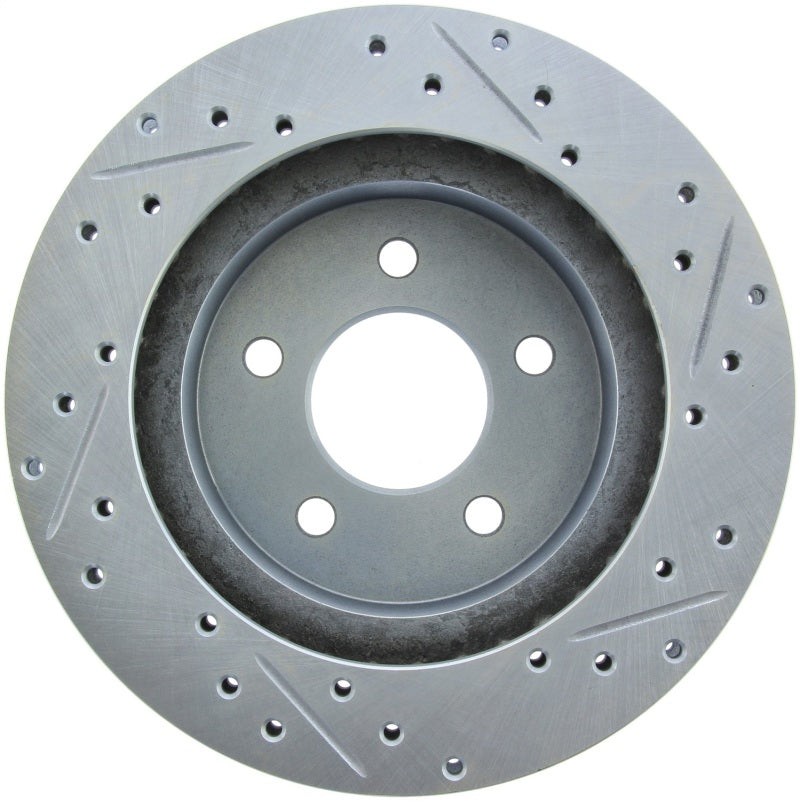 StopTech Select Sport 82-87 Lincoln Continental Sport Slotted & Drilled Right Rear Brake Rotor 227.61021R