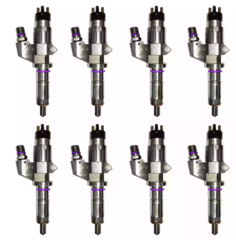 Exergy 01-04 Chevy Duramax LB7 Reman SAC 60% Over Injector (Set of 8) E01 10117