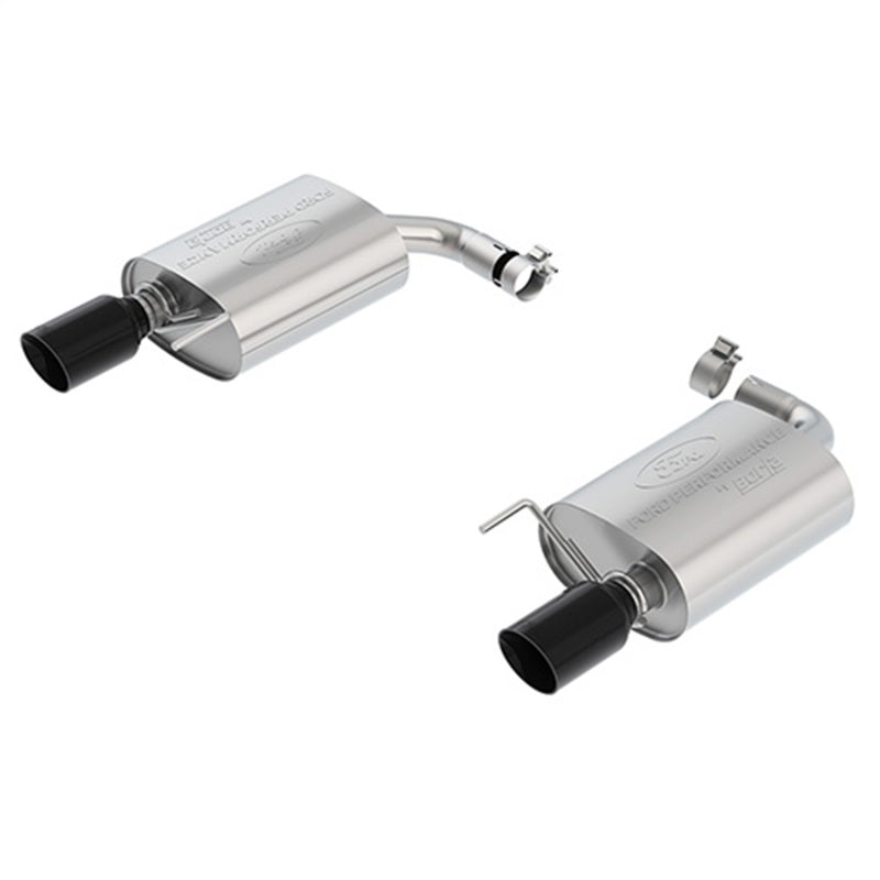 Ford Racing 18-19 Ford Mustang GT 5.0L Touring Muffler Kit w/ Black Chrome Exhaust Tips M-5230-M8TBA