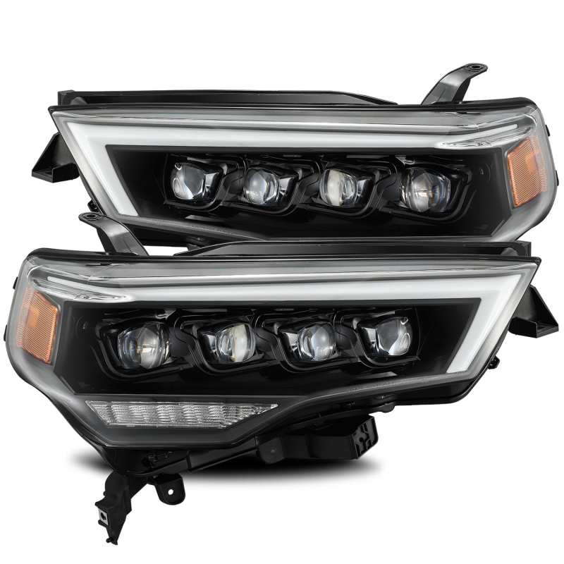 AlphaRex 14-20 Toyota 4Runner NOVA LED Proj Headlights Plank Style Alpha Black w/Activation Light 880723 Main Image