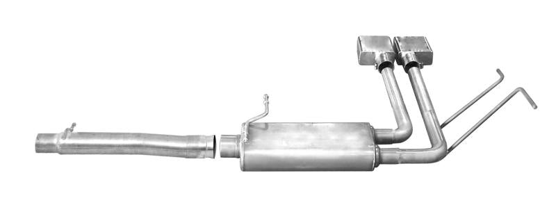 Gibson 14-18 Chevrolet Silverado 1500 LTZ 6.2L 2.5in Cat-Back Super Truck Exhaust - Stainless 65675 Main Image