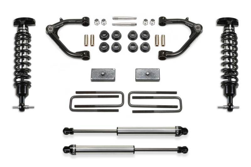 Fabtech 2019 C/K1500 2WD/4WD 3in Uniball UCA System w/DL 2.5 Coilovers & Rear DL Shocks K1129DL Main Image