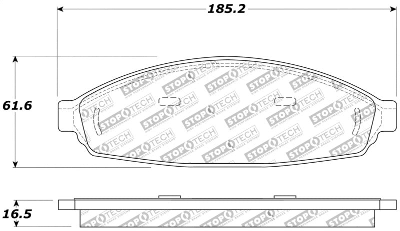 StopTech Sport Brake Pads With Shims And Hardware