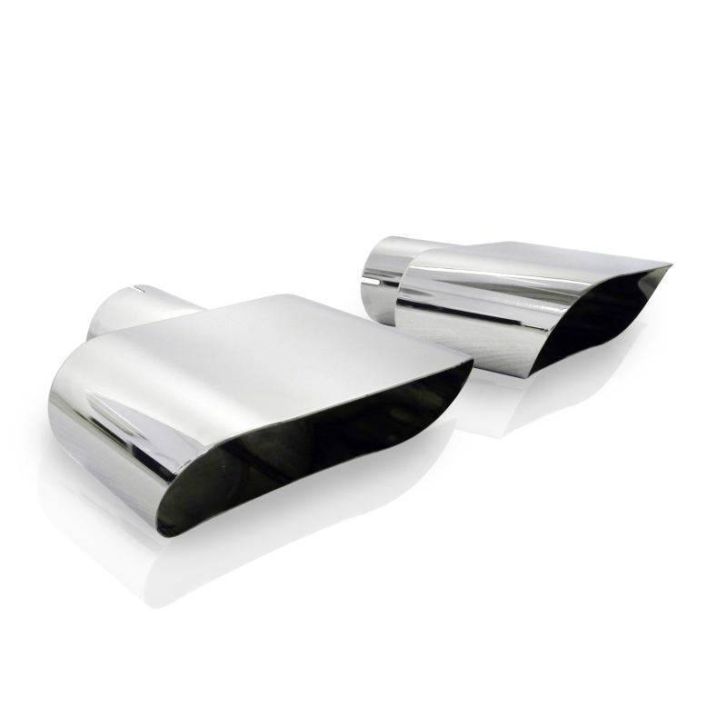 Stainless Works Wide Oval Challenger R/T 2-1/2in Inlet Tips (priced per pair) 786250 Main Image